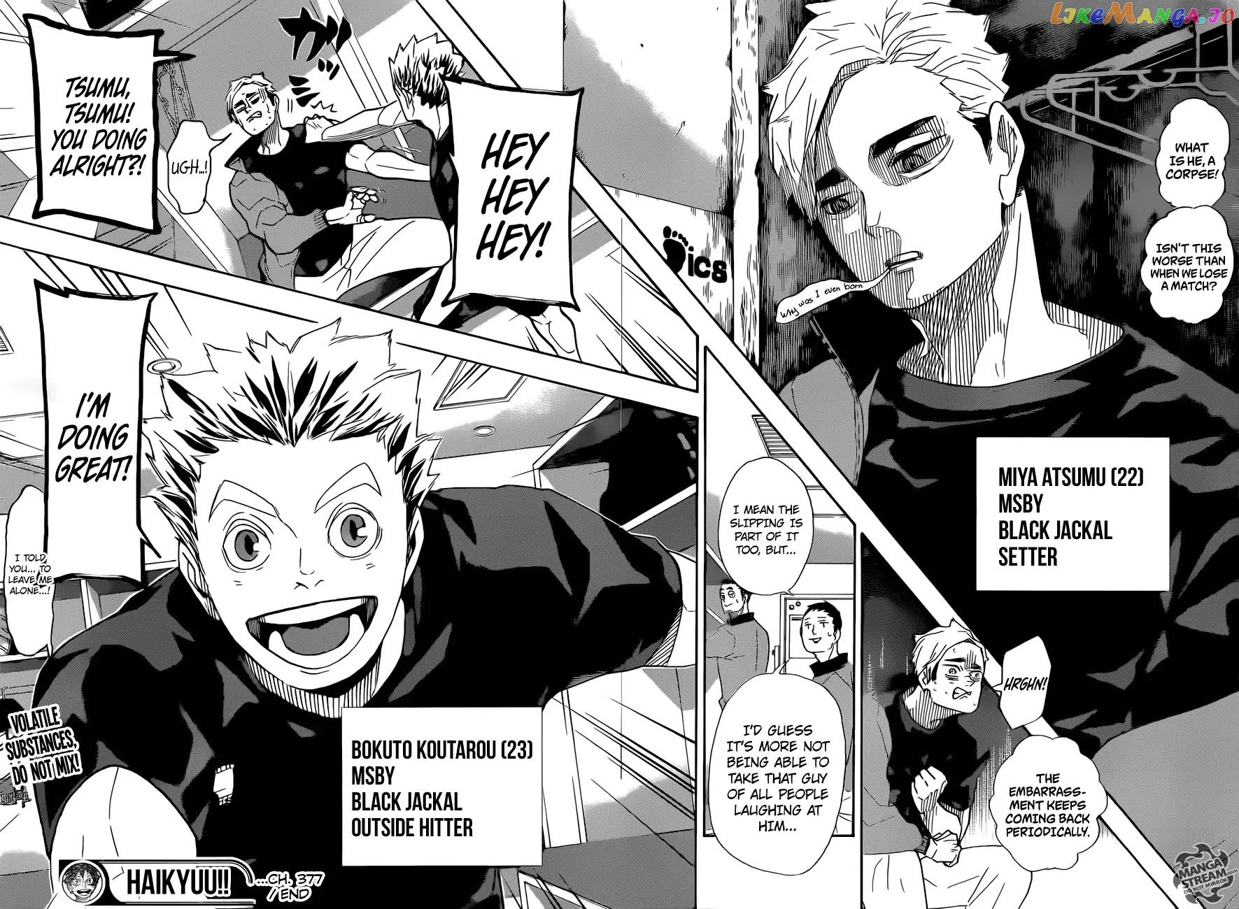 Haikyuu!!, Chapter 377 image 18